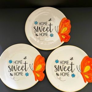Unique Home Sweet Home Butterfly Plates